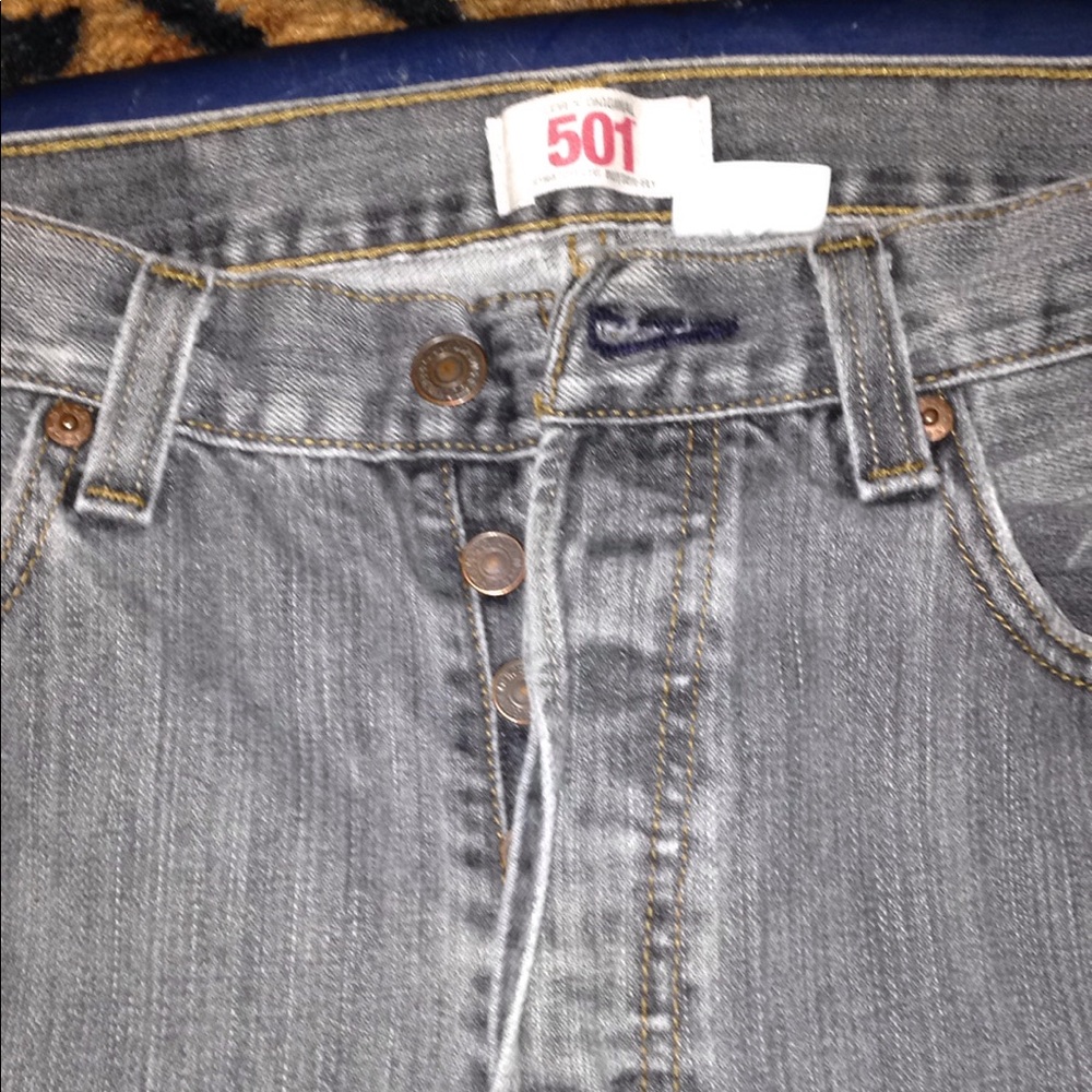Levi 501 button fly jeans